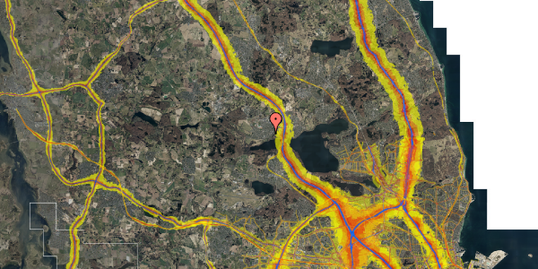 Trafikstøjkort på Gammelgårdsvej 1K, 3520 Farum