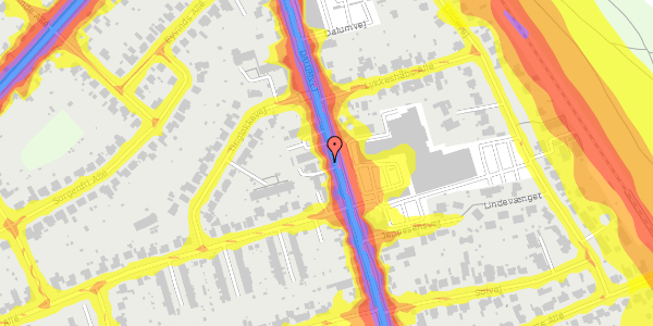 Trafikstøjkort på Dalumvej 39, 1. , 5250 Odense SV