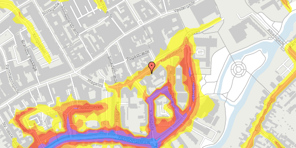 Trafikstøjkort på Skt. Knuds Kirkestræde 2, 2. d, 5000 Odense C