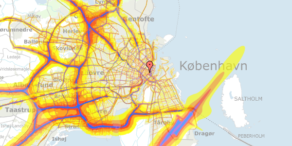 Trafikstøjkort på Klosterstræde 21A, 4. th, 1157 København K