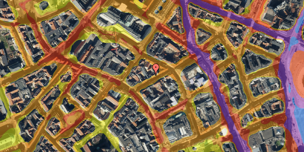 Trafikstøjkort på Kronprinsensgade 9, st. tv, 1114 København K