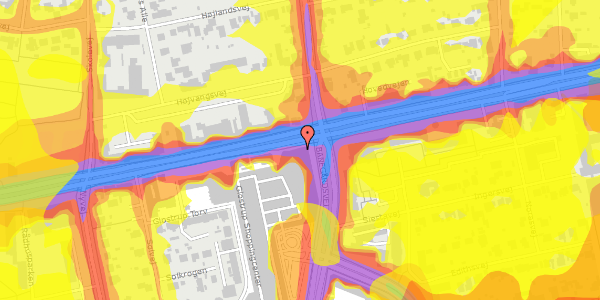 Trafikstøjkort på Glostrup Shoppingcenter 107, 1. , 2600 Glostrup