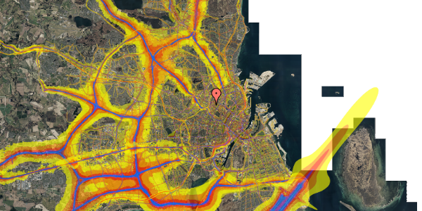 Trafikstøjkort på Esromgade 15, kl. 2917, 2200 København N