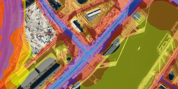 Trafikstøjkort på Bernstorffsgade 37, 8. , 1577 København V