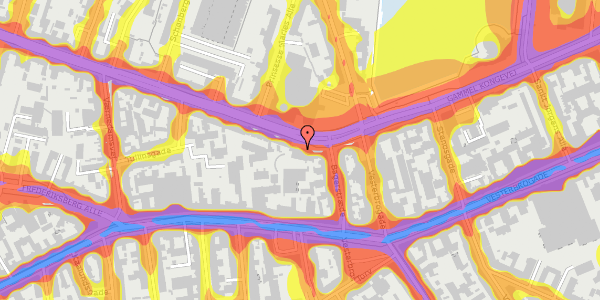 Trafikstøjkort på Gammel Kongevej 33, 5. , 1610 København V