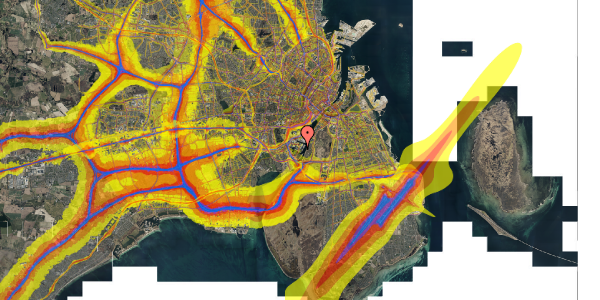 Trafikstøjkort på Støberigade 17, 4. th, 2450 København SV