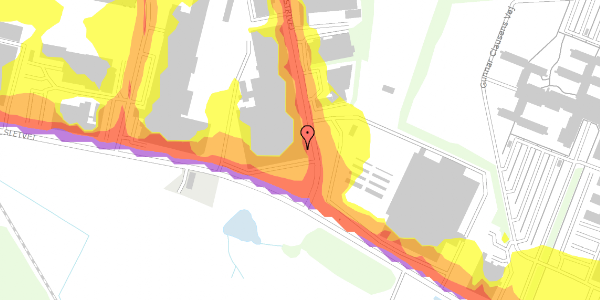 Trafikstøjkort på Industrivej 22, 8260 Viby J