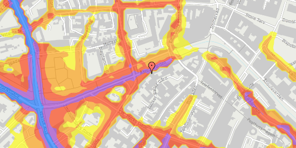 Trafikstøjkort på Åboulevarden 55, 8000 Aarhus C