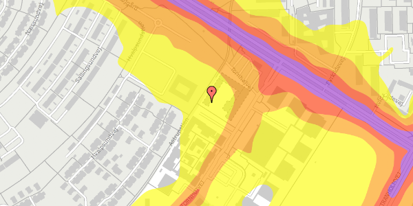 Trafikstøjkort på Tornhøjvej 4K, 2. 3, 9220 Aalborg Øst