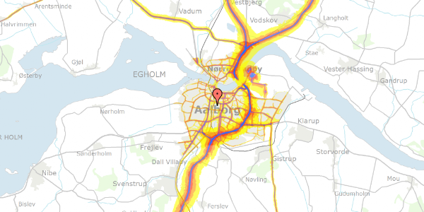 Trafikstøjkort på Forchhammersvej 9D, 2. 4, 9000 Aalborg