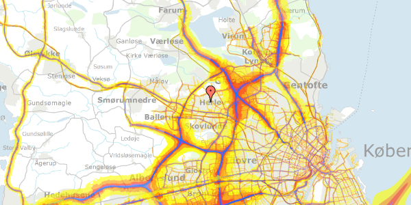 Trafikstøjkort på Stokholtbuen 17, 2730 Herlev