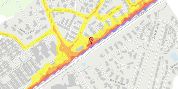 Trafikstøjkort på Svenstrupvej 92, 5260 Odense S