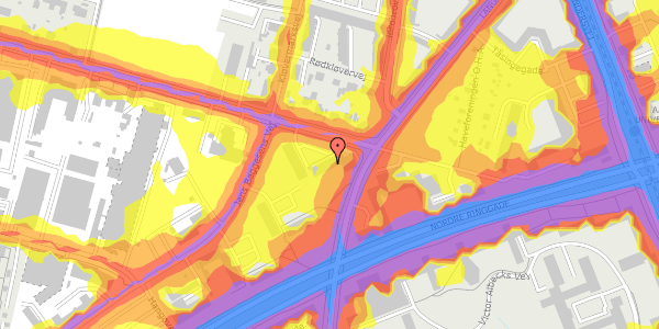 Trafikstøjkort på Katrinebjergvej 63, kl. 906, 8200 Aarhus N