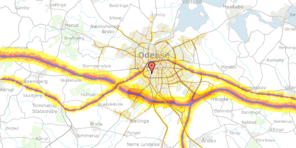 Trafikstøjkort på Heden 3X, 5000 Odense C