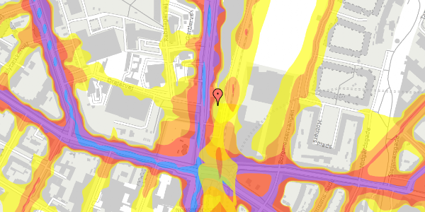 Trafikstøjkort på Lygten 2D, 2400 København NV