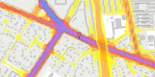 Trafikstøjkort på Valby Langgade 195, 2500 Valby