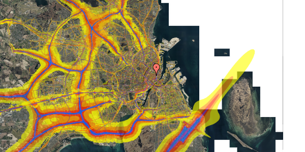 Trafikstøjkort på Købmagergade 46C, 1150 København K