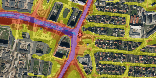 Trafikstøjkort på Peder Lykkes Vej 49A, 1. 2, 2300 København S