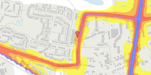 Trafikstøjkort på Stenvej 4, st. 14, 8270 Højbjerg