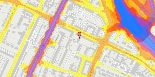 Trafikstøjkort på Mariendalsvej 55E, 2. mf, 2000 Frederiksberg