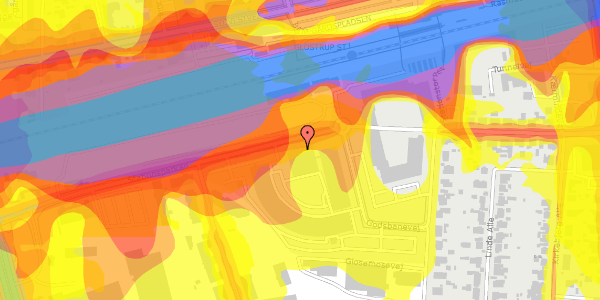Trafikstøjkort på Stationsparken 27, 2600 Glostrup