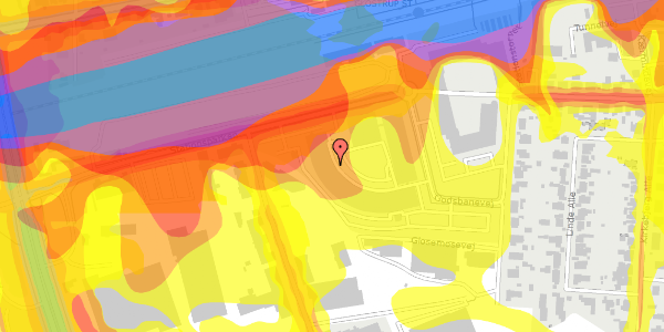 Trafikstøjkort på Stationsparken 33, 2600 Glostrup