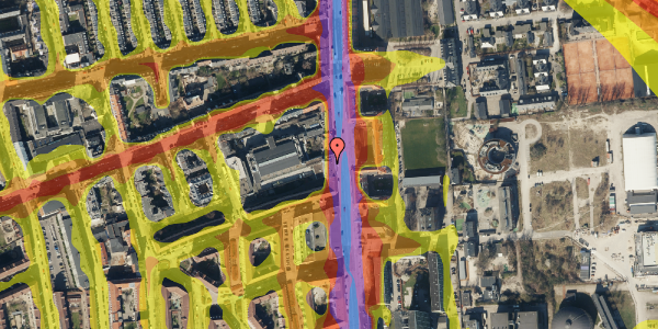 Trafikstøjkort på Østerbrogade 125, 5. , 2100 København Ø