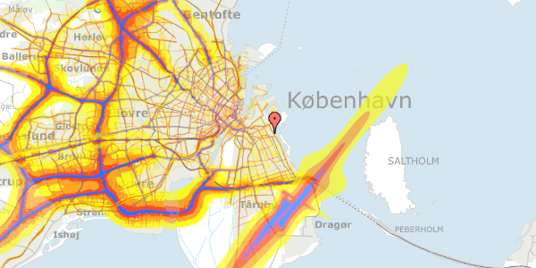 Trafikstøjkort på Lergravsvej 49C, 1. , 2300 København S