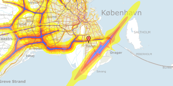 Trafikstøjkort på Hf. Sydgrænsen 4, 2770 Kastrup