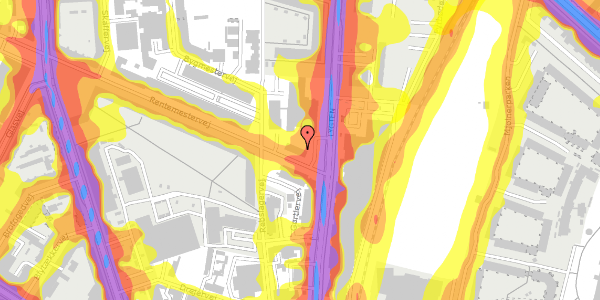 Trafikstøjkort på Rentemestervej 2A, st. , 2400 København NV