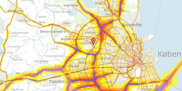 Trafikstøjkort på Øster Hanevad 74, 2740 Skovlunde