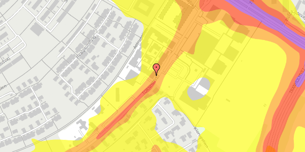 Trafikstøjkort på Tornhøjvej 6E, st. 5, 9220 Aalborg Øst