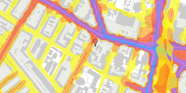 Trafikstøjkort på Vibevej 7, 1. , 2400 København NV