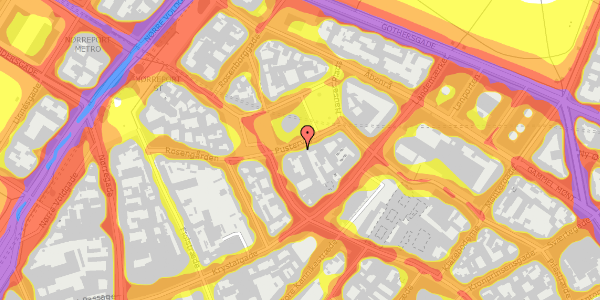 Trafikstøjkort på Pustervig 8, 1. , 1126 København K