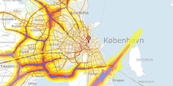 Trafikstøjkort på Gothersgade 8G, 3. , 1123 København K