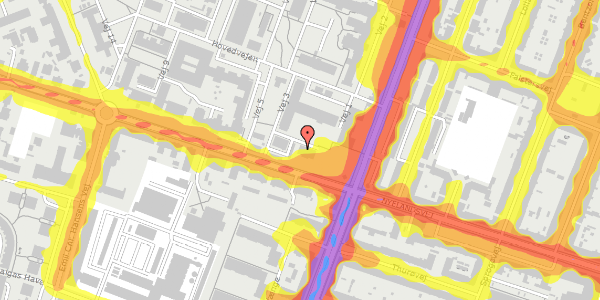 Trafikstøjkort på Vej 3 4, st. , 2000 Frederiksberg