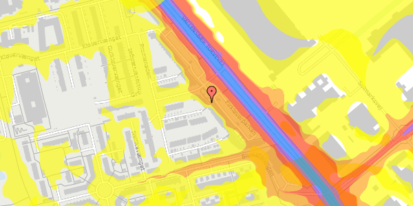 Trafikstøjkort på Firkløverparken 3, st. th, 2625 Vallensbæk