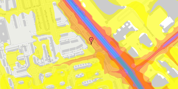 Trafikstøjkort på Firkløverparken 23, 1. 11, 2625 Vallensbæk