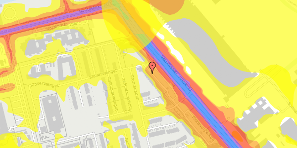Trafikstøjkort på Firkløverparken 30, 3. 35, 2625 Vallensbæk