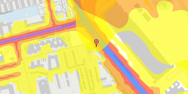 Trafikstøjkort på Firkløverparken 62, 3. 31, 2625 Vallensbæk
