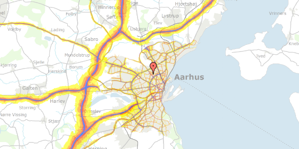 Trafikstøjkort på Dybedalen 17, 8210 Aarhus V