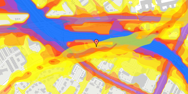 Trafikstøjkort på Bispeengen 35, 2000 Frederiksberg