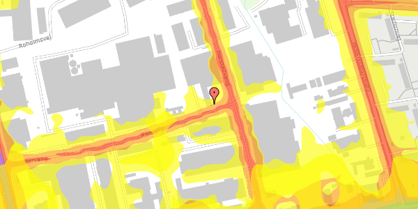 Trafikstøjkort på Rørvang 11, 2620 Albertslund