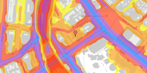 Trafikstøjkort på Axeltorv 2M, 1609 København V