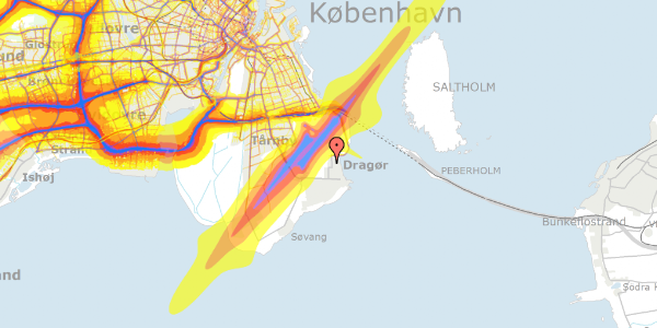 Trafikstøjkort på A.P. Møllers Allé 39A, st. , 2791 Dragør