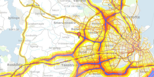 Trafikstøjkort på Hede Enge 43, 2765 Smørum