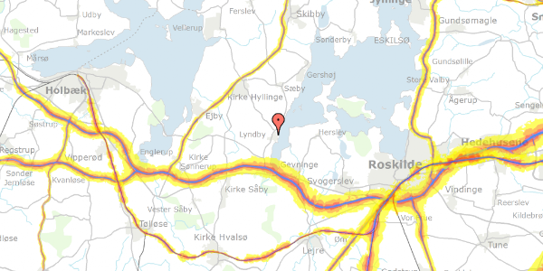 Trafikstøjkort på Fjordglimt 31, 4070 Kirke Hyllinge