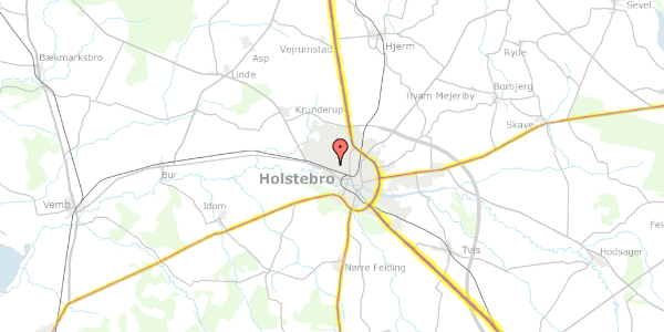 Trafikstøjkort på Vølundsvej 88, 7500 Holstebro