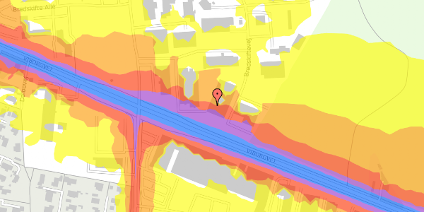 Trafikstøjkort på Bredskiftevej 20E, 8210 Aarhus V