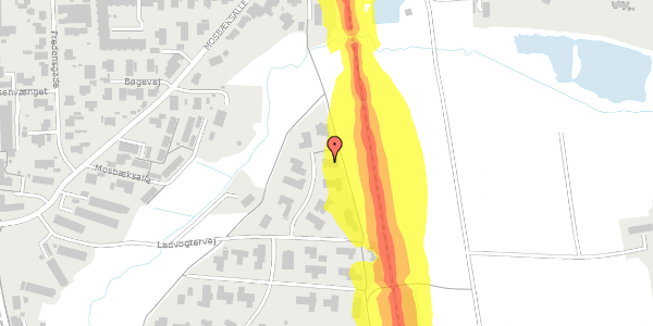 Trafikstøjkort på Ledvogtervej 113, 9530 Støvring